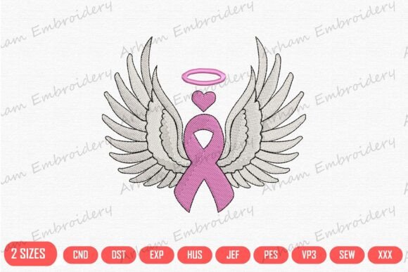 Download Breast Cancer Awareness Angel Wings - Cancer Collection