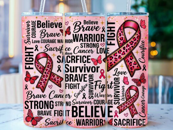 Download Breast Cancer Awareness Tumbler Wrap - Cancer Collection
