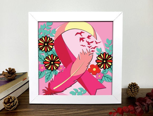 Download Breast Cancer Day 3D Shadow Box Svg - Cancer Collection