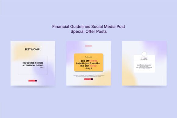 Download Colorful Financial Advice Social Kit - Social kit Collection