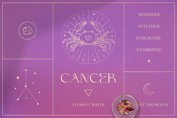Download Cancer Zodiac Sign Logo Branding Designs - Cancer Collection