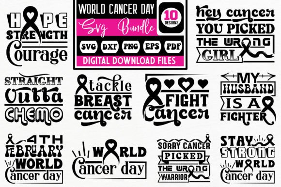 Download World Cancer Day Svg Bundle - Cancer Collection