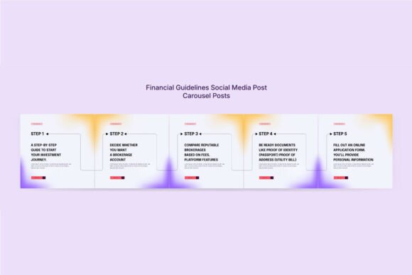Download Colorful Financial Advice Social Kit - Social kit Collection